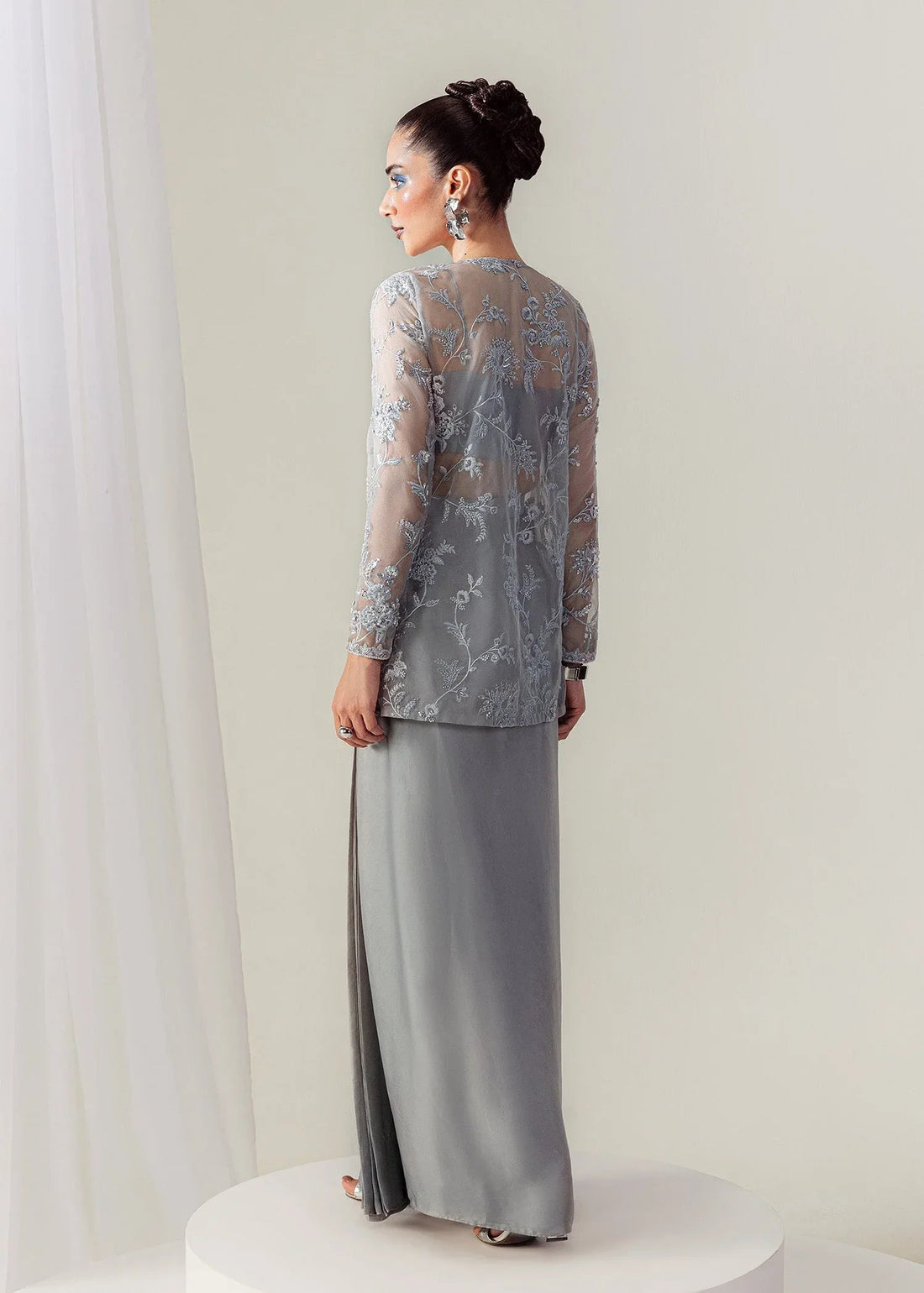 Mahum Asad | The Sirens | Moonlit - Aqsa Fabrics