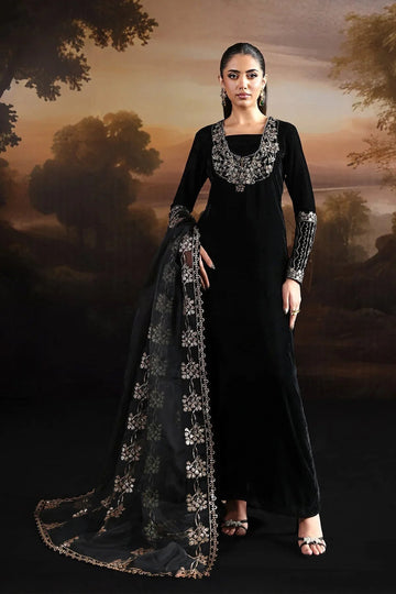 Alizeh | Lamour 25 | AF-VLT-2212-Celeste - Aqsa Fabrics