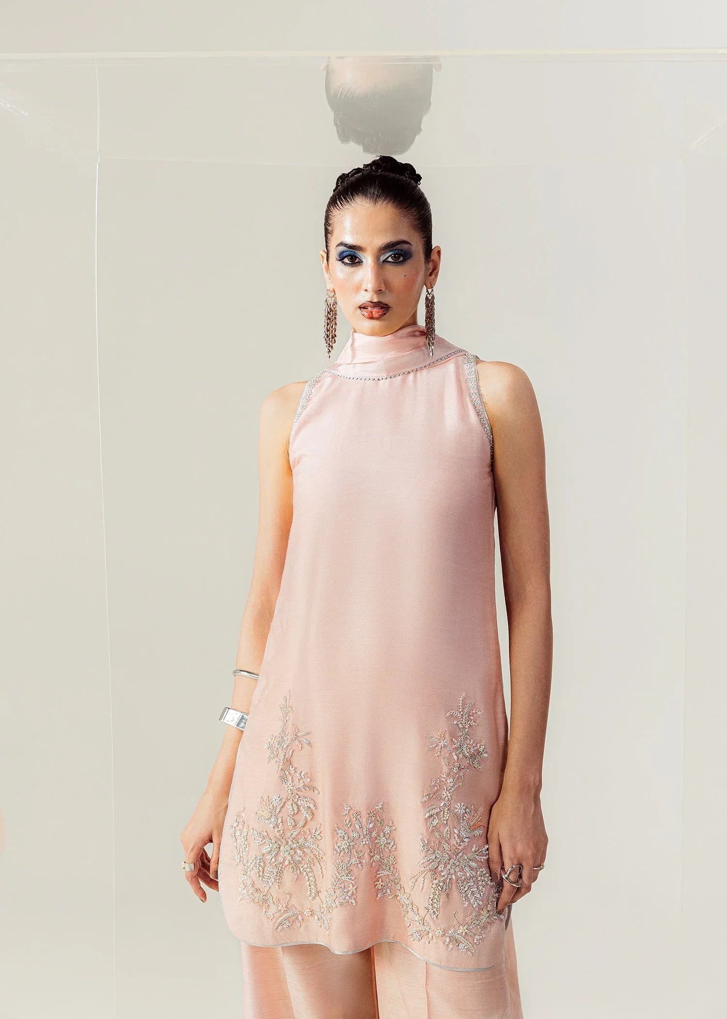 Mahum Asad | The Sirens | Blushed Halo - Aqsa Fabrics