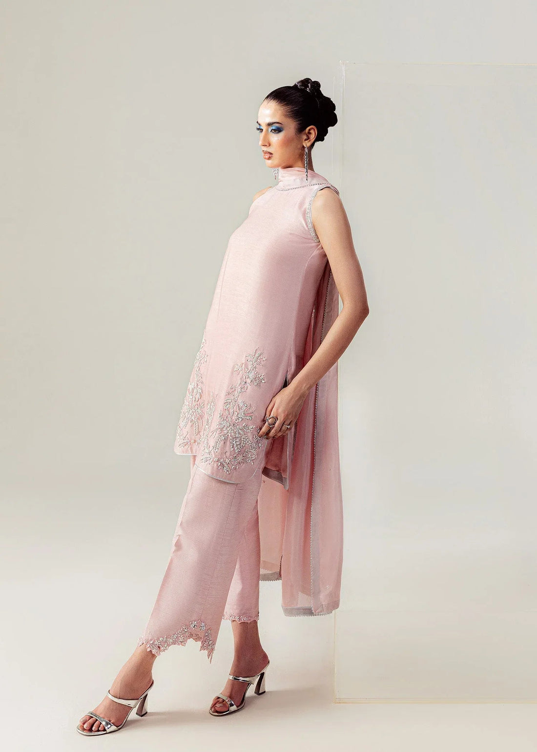 Mahum Asad | The Sirens | Blushed Halo - Aqsa Fabrics