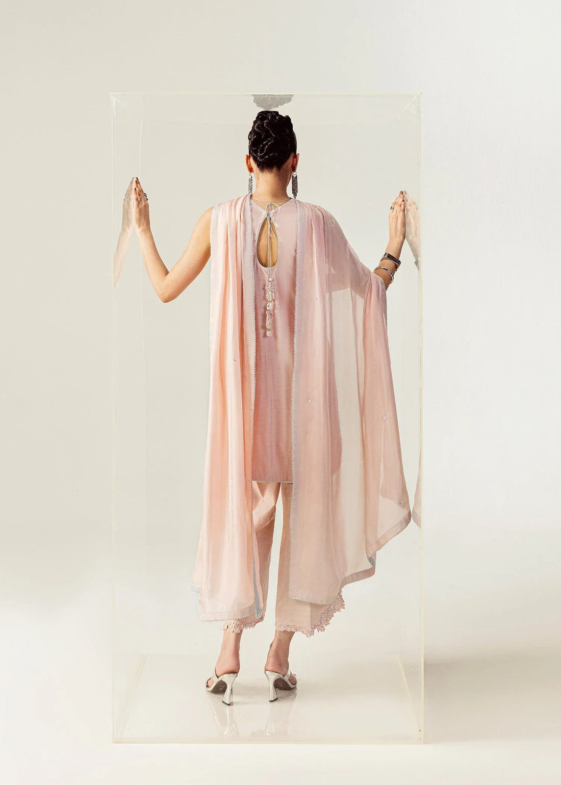 Mahum Asad | The Sirens | Blushed Halo - Aqsa Fabrics