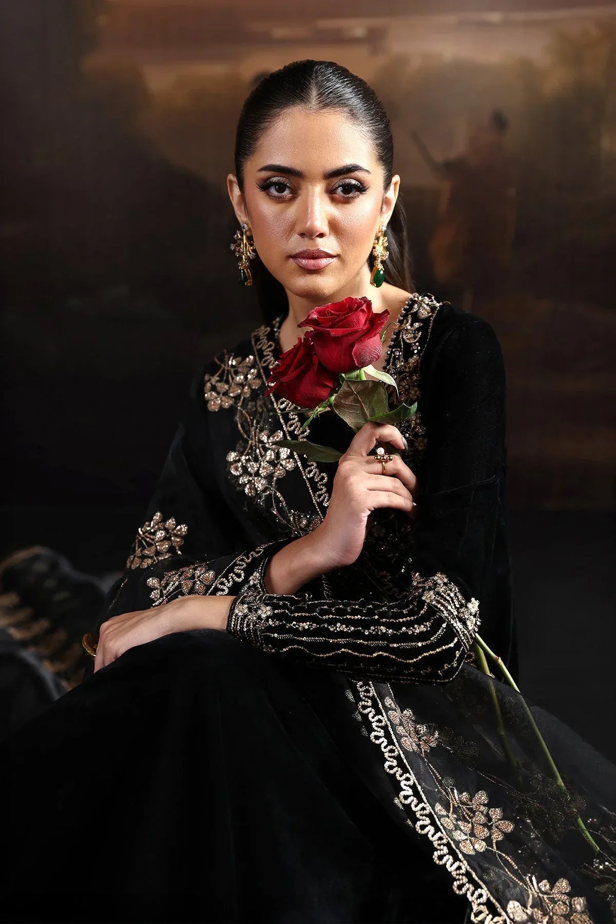 Alizeh | Lamour 25 | AF-VLT-2212-Celeste - Aqsa Fabrics