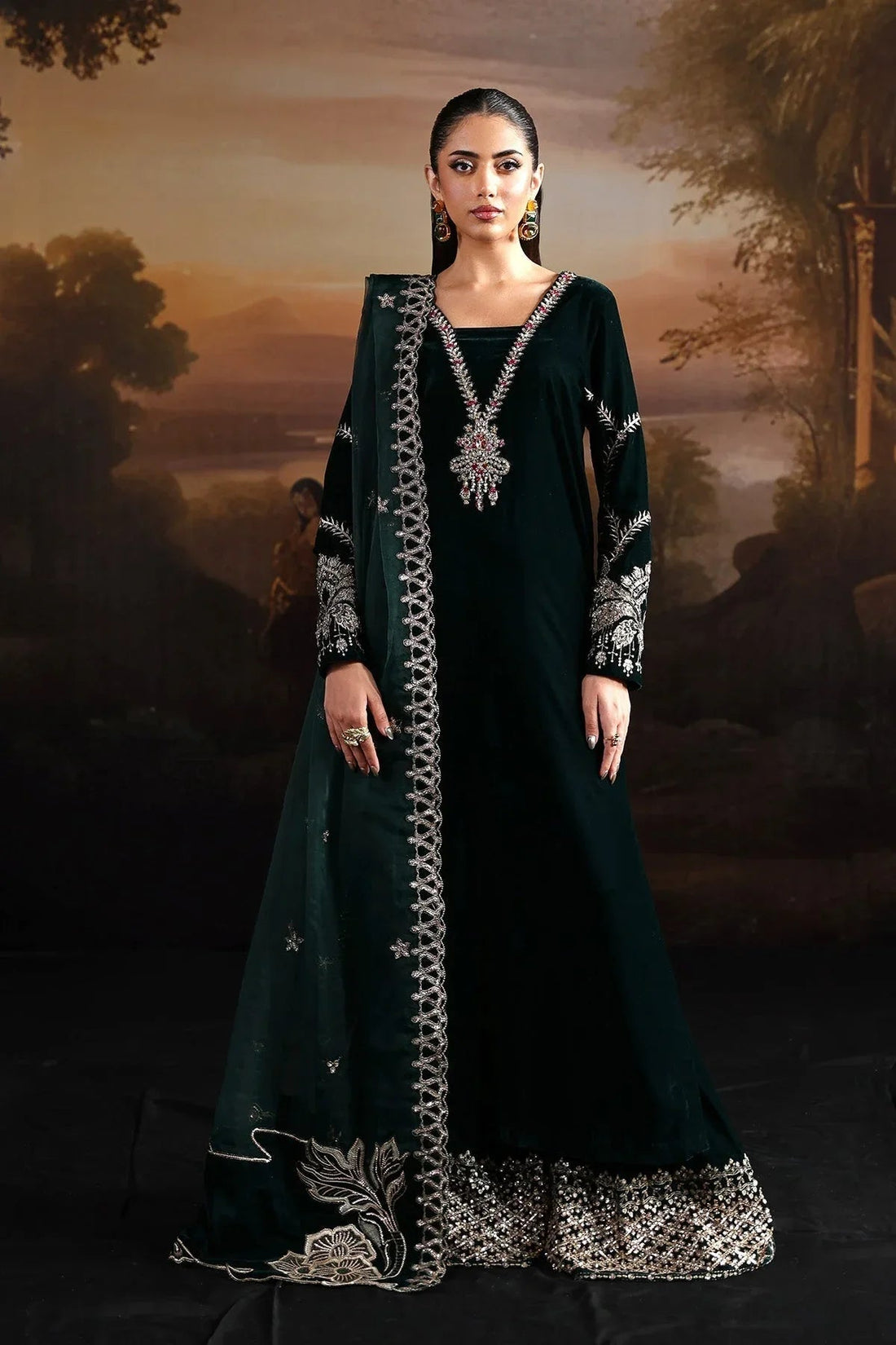 Alizeh | Lamour 25 | AF-VLT-2210-Vinni - Aqsa Fabrics