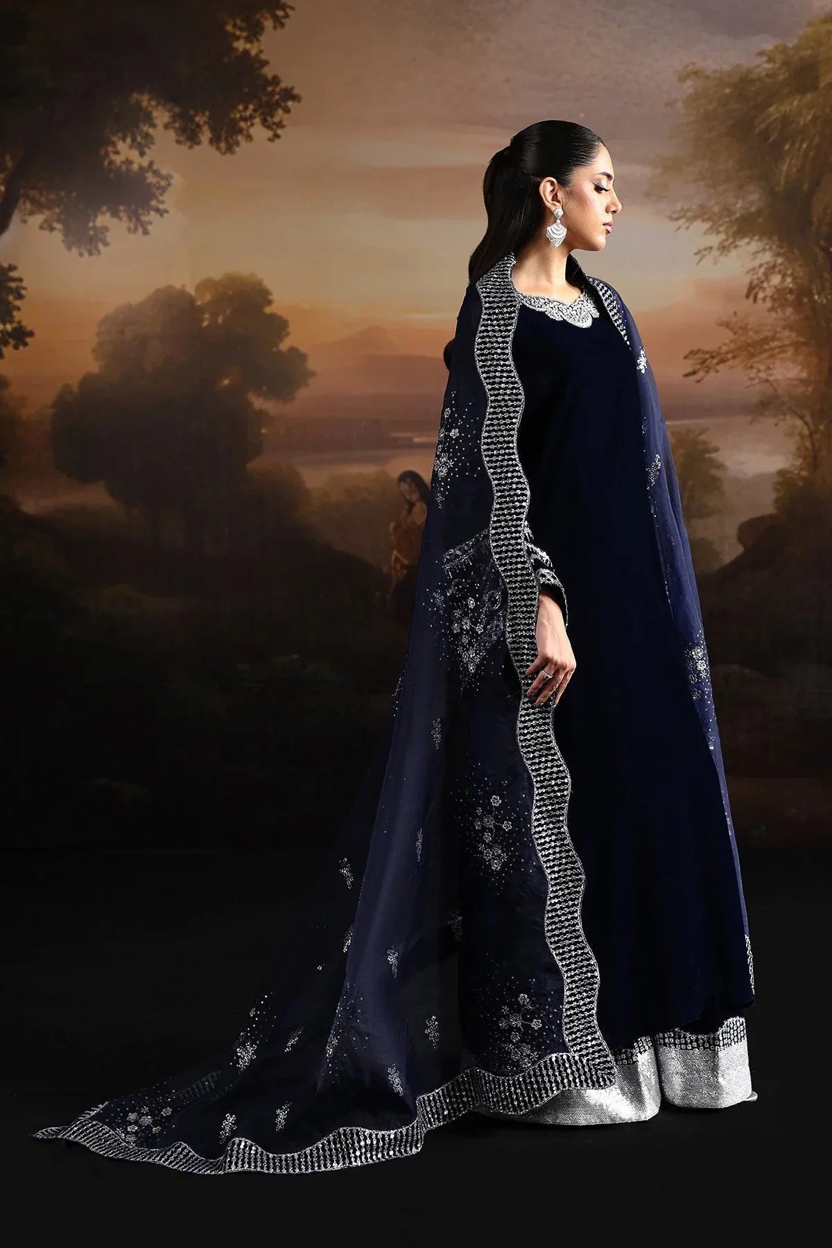Alizeh | Lamour 25 | AF-VLT-2208-Velvetine - Aqsa Fabrics