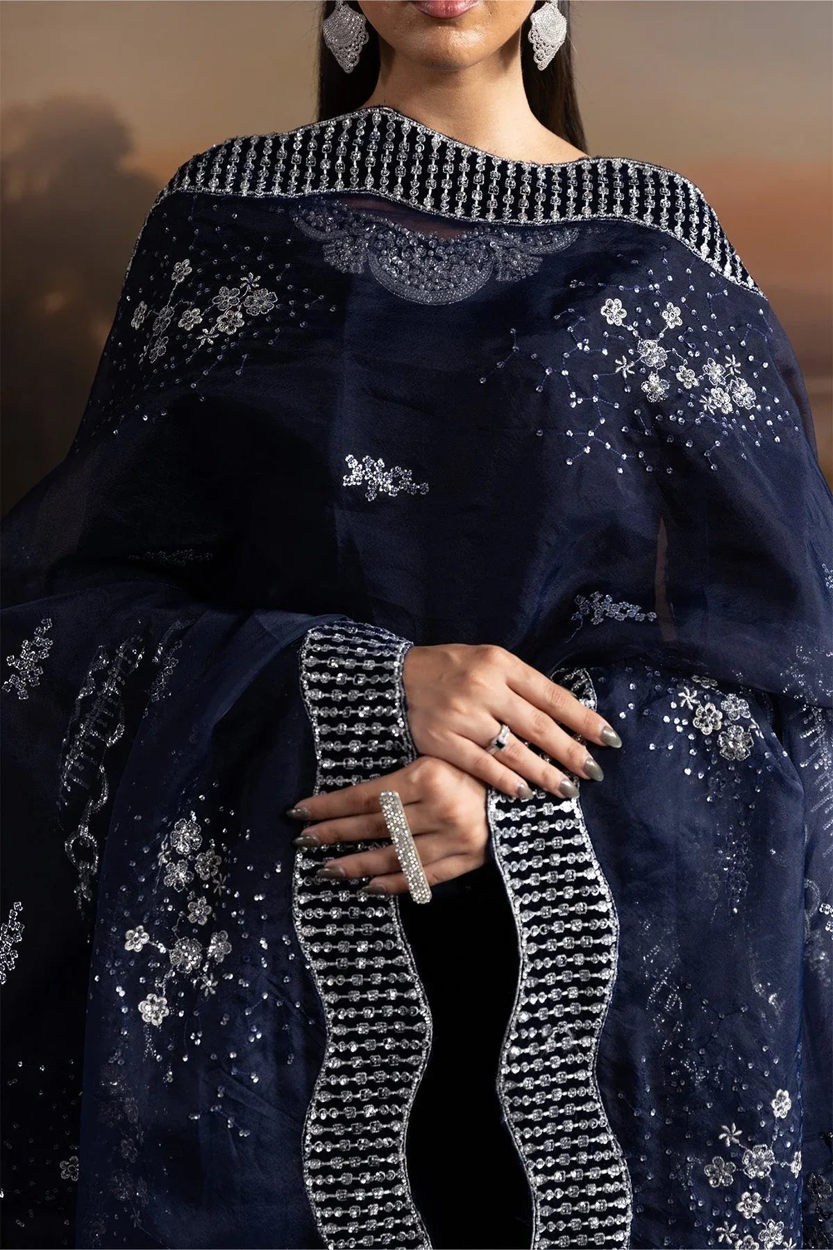 Alizeh | Lamour 25 | AF-VLT-2208-Velvetine - Aqsa Fabrics
