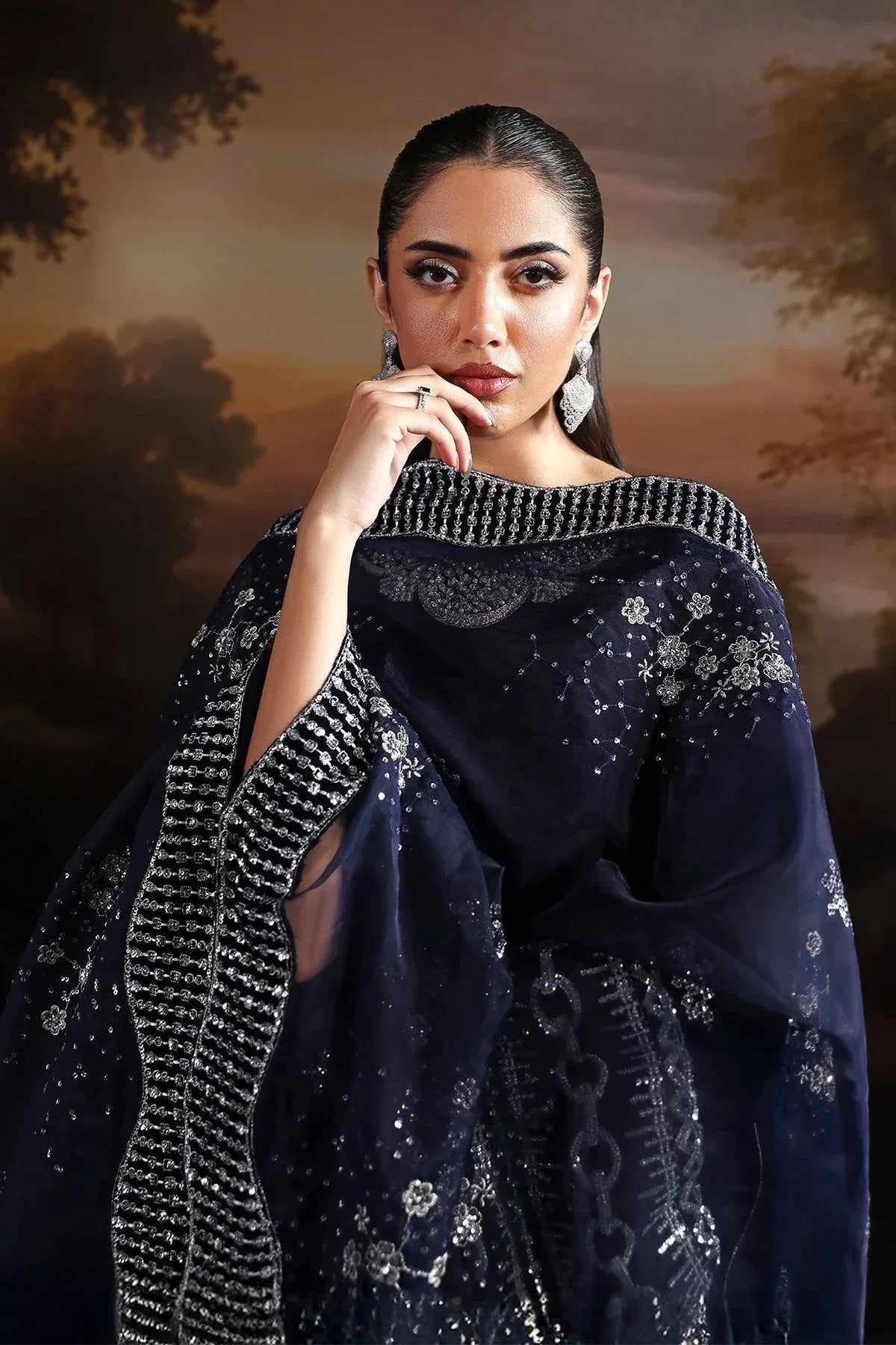 Alizeh | Lamour 25 | AF-VLT-2208-Velvetine - Aqsa Fabrics