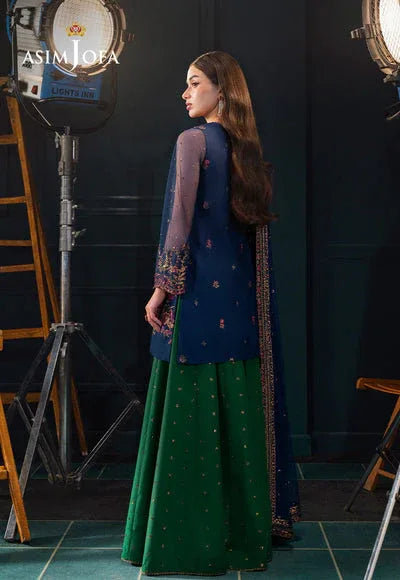 Asim Jofa | Lumiere Formals | AJLFC-07 EMBROIDERED NET - Aqsa Fabrics