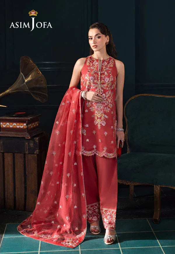 Asim Jofa | Lumiere Formals | AJLFC-06 EMBROIDERED ORGANZA - Aqsa Fabrics