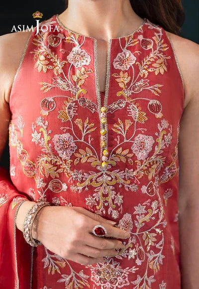 Asim Jofa | Lumiere Formals | AJLFC-06 EMBROIDERED ORGANZA - Aqsa Fabrics