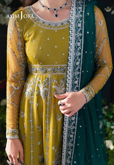 Asim Jofa | Lumiere Formals | AJLFC-10 EMBROIDERED NET - Aqsa Fabrics
