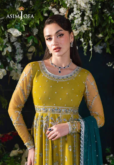 Asim Jofa | Lumiere Formals | AJLFC-10 EMBROIDERED NET - Aqsa Fabrics