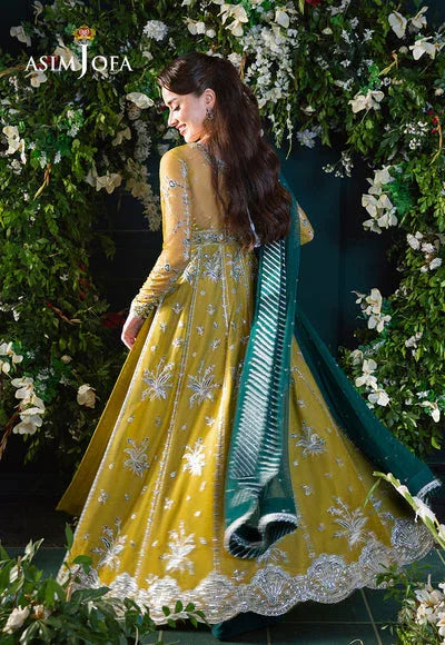 Asim Jofa | Lumiere Formals | AJLFC-10 EMBROIDERED NET - Aqsa Fabrics