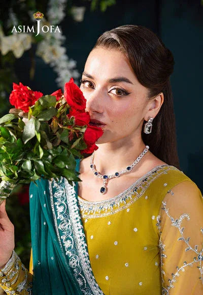 Asim Jofa | Lumiere Formals | AJLFC-10 EMBROIDERED NET - Aqsa Fabrics