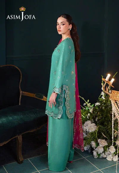 Asim Jofa | Lumiere Formals | AJLFC-04 EMBROIDERED RAW SILK - Aqsa Fabrics