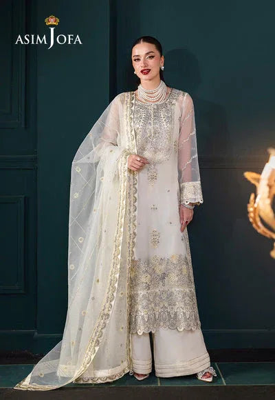 Asim Jofa | Lumiere Formals | AJLFC-03 EMBROIDERED ORGANZA - Aqsa Fabrics