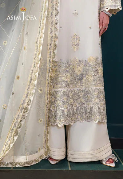 Asim Jofa | Lumiere Formals | AJLFC-03 EMBROIDERED ORGANZA - Aqsa Fabrics