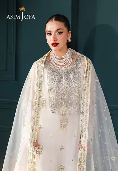 Asim Jofa | Lumiere Formals | AJLFC-03 EMBROIDERED ORGANZA - Aqsa Fabrics