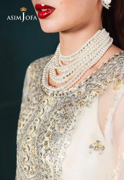Asim Jofa | Lumiere Formals | AJLFC-03 EMBROIDERED ORGANZA - Aqsa Fabrics