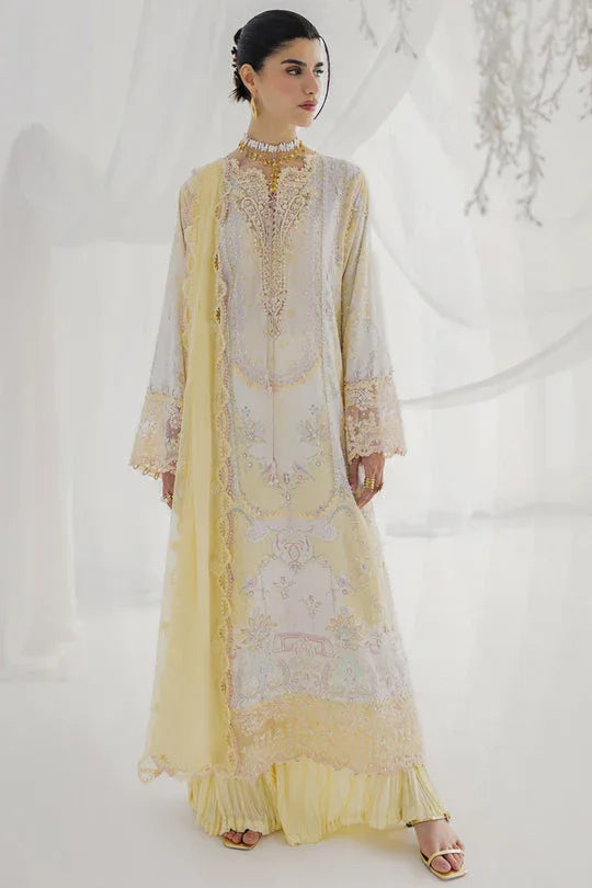 Qalamkar | Luxe Silk 25 | LK-03 LENI - Aqsa Fabrics