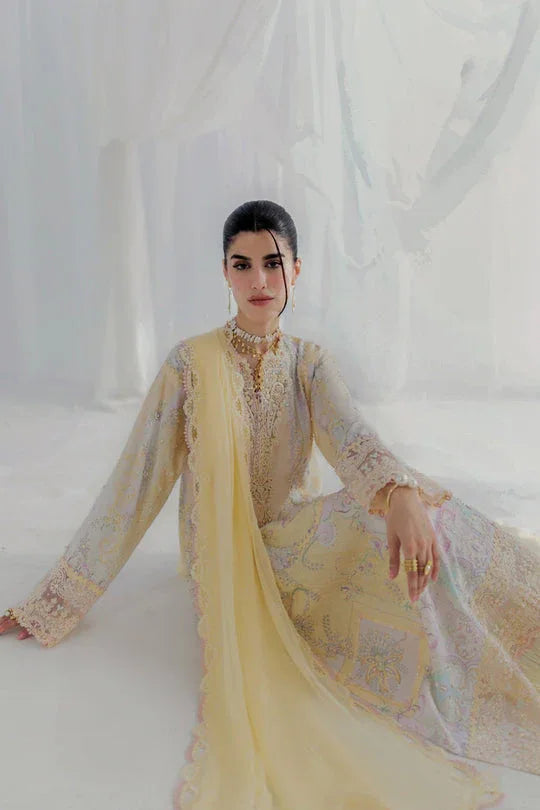 Qalamkar | Luxe Silk 25 | LK-03 LENI - Aqsa Fabrics
