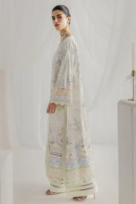 Qalamkar | Luxe Silk 25 | LK-02 ROISIN - Aqsa Fabrics