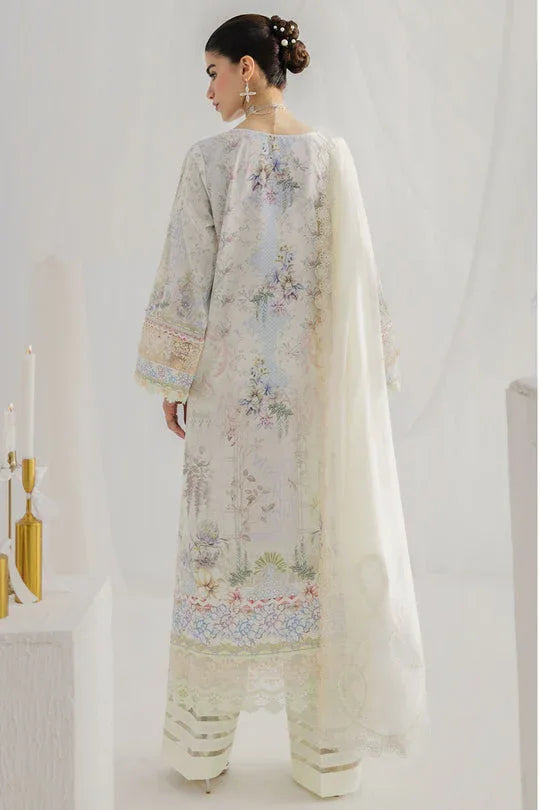 Qalamkar | Luxe Silk 25 | LK-02 ROISIN - Aqsa Fabrics