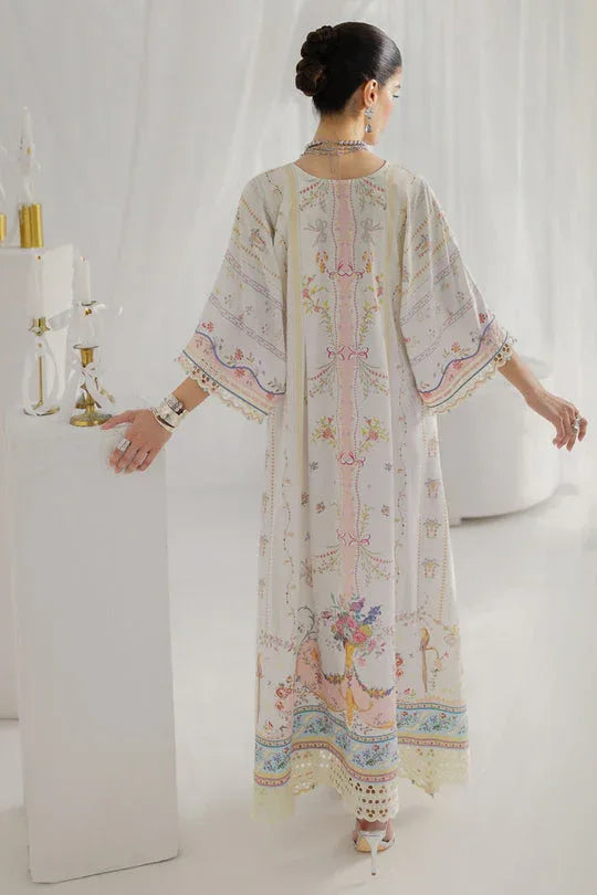 Qalamkar | Luxe Silk 25 | LK-08 BIANCA - Aqsa Fabrics