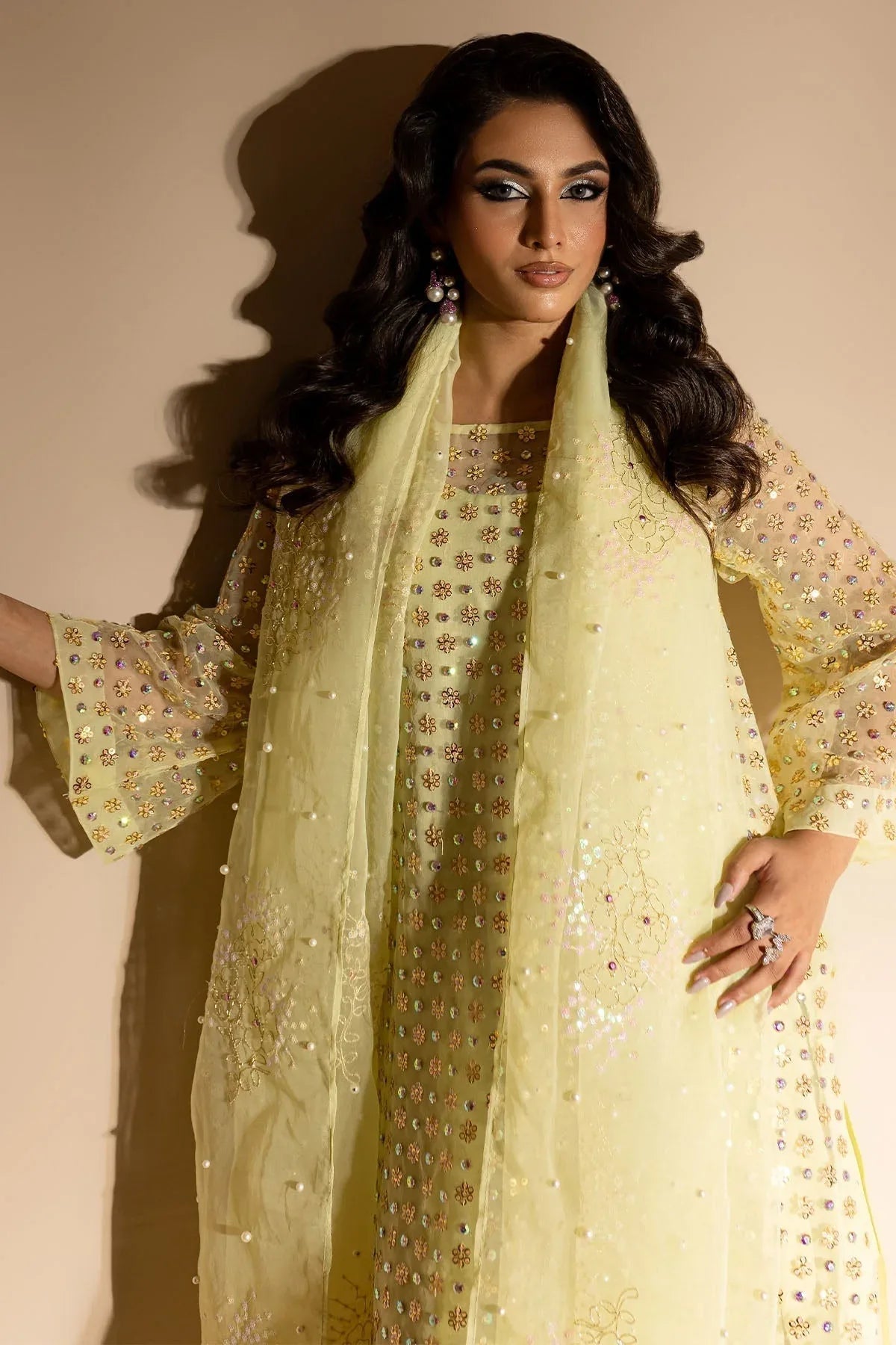 Nureh | Tiny Twinkles | TW-04 GLOSS BOSS - Aqsa Fabrics