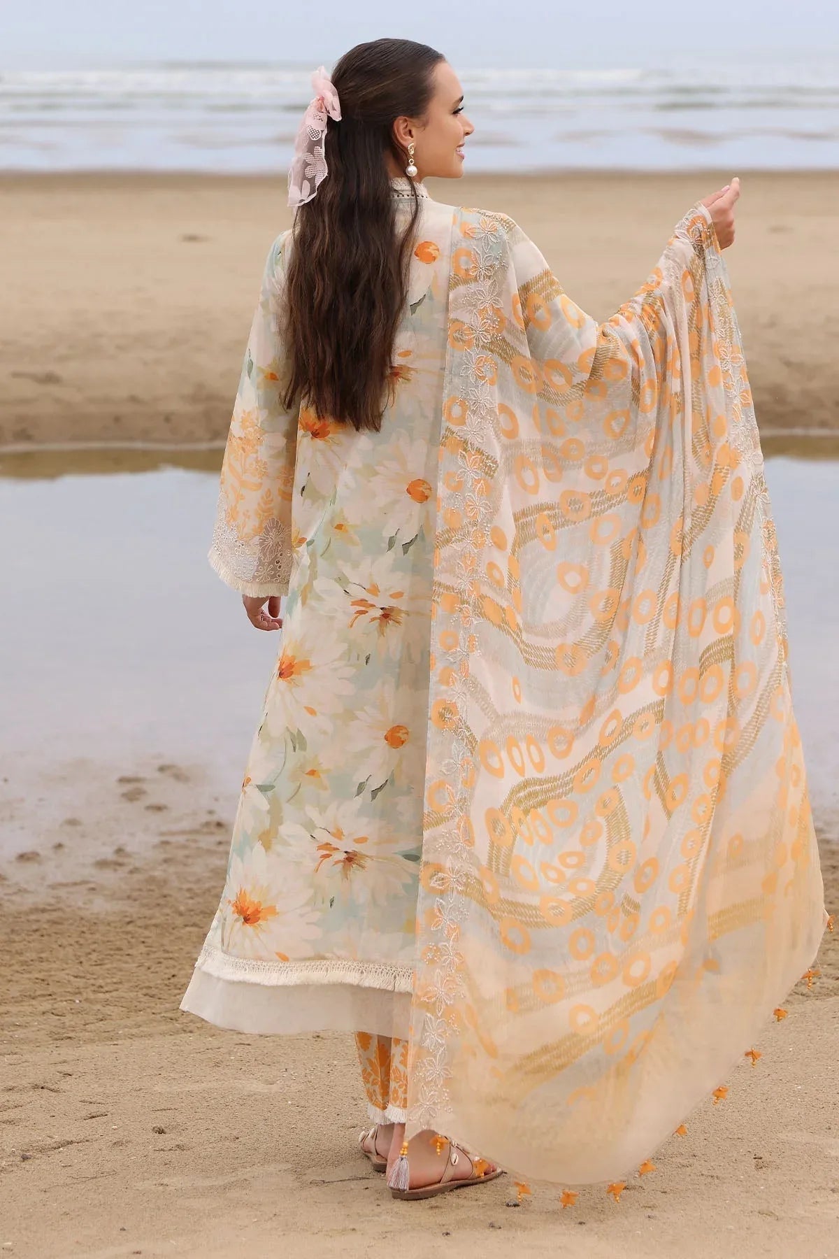 Nureh | Gardenia Embroidered Lawn 25 | NSG-169 - Aqsa Fabrics