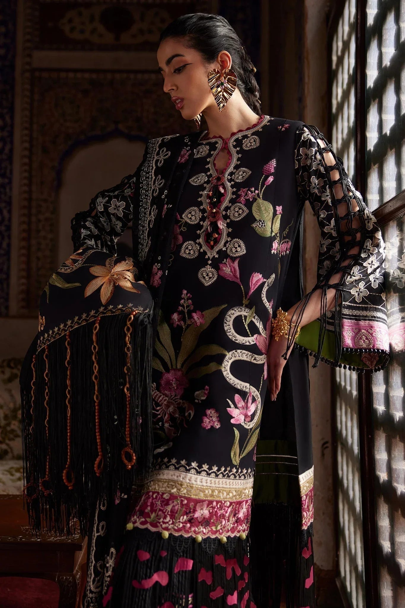 Elan | Luxury Lawn 25 | AZUREH (EL25-04 A) - Aqsa Fabrics