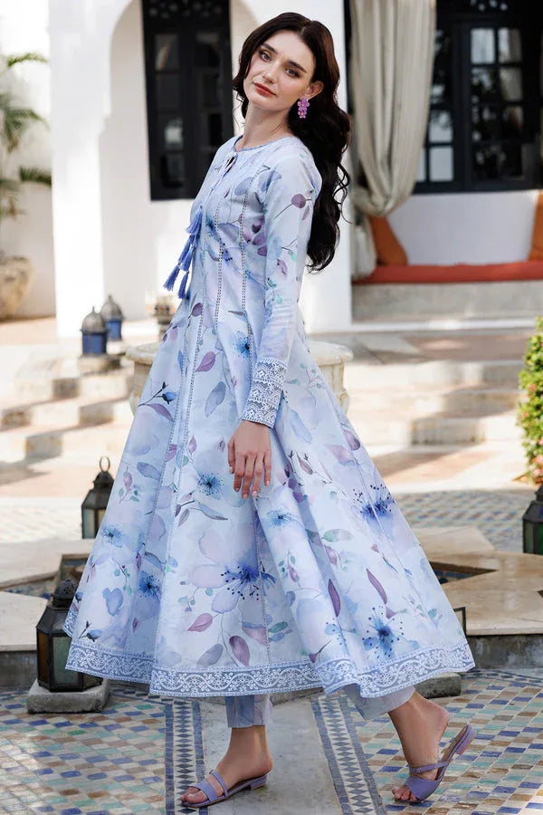 Farasha | Printed Essentials | Sky Breeze - Aqsa Fabrics