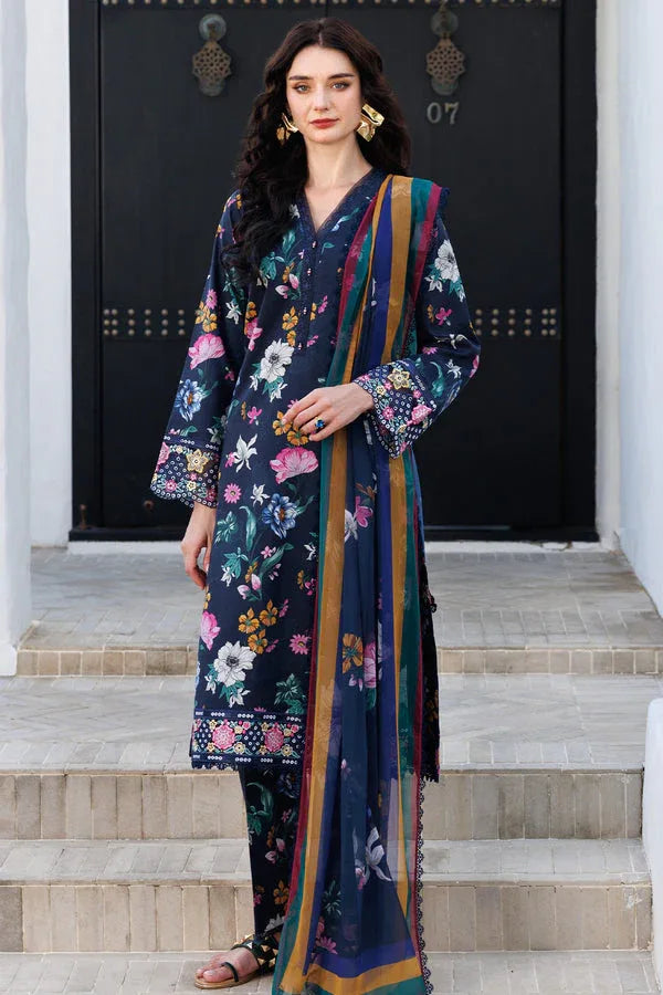 Farasha | Printed Essentials | Floral Stardust - Aqsa Fabrics