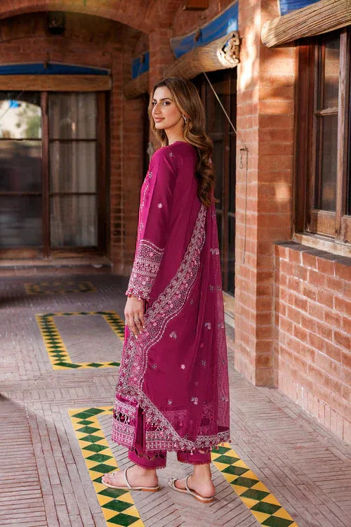Farasha | Kaavish Lawn 24 | ROSY SOMBER - Aqsa Fabrics