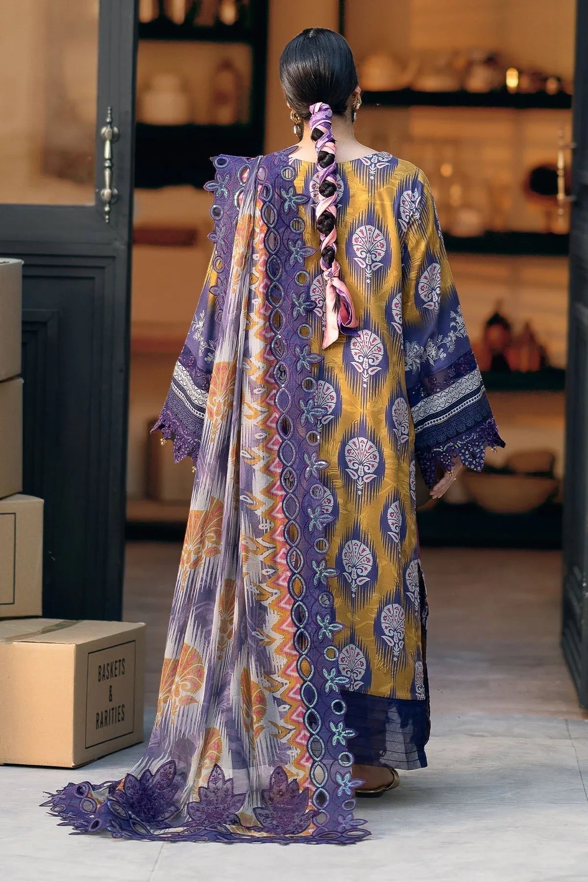 Nureh | Glam Girl Lawn | GL-22 - Aqsa Fabrics
