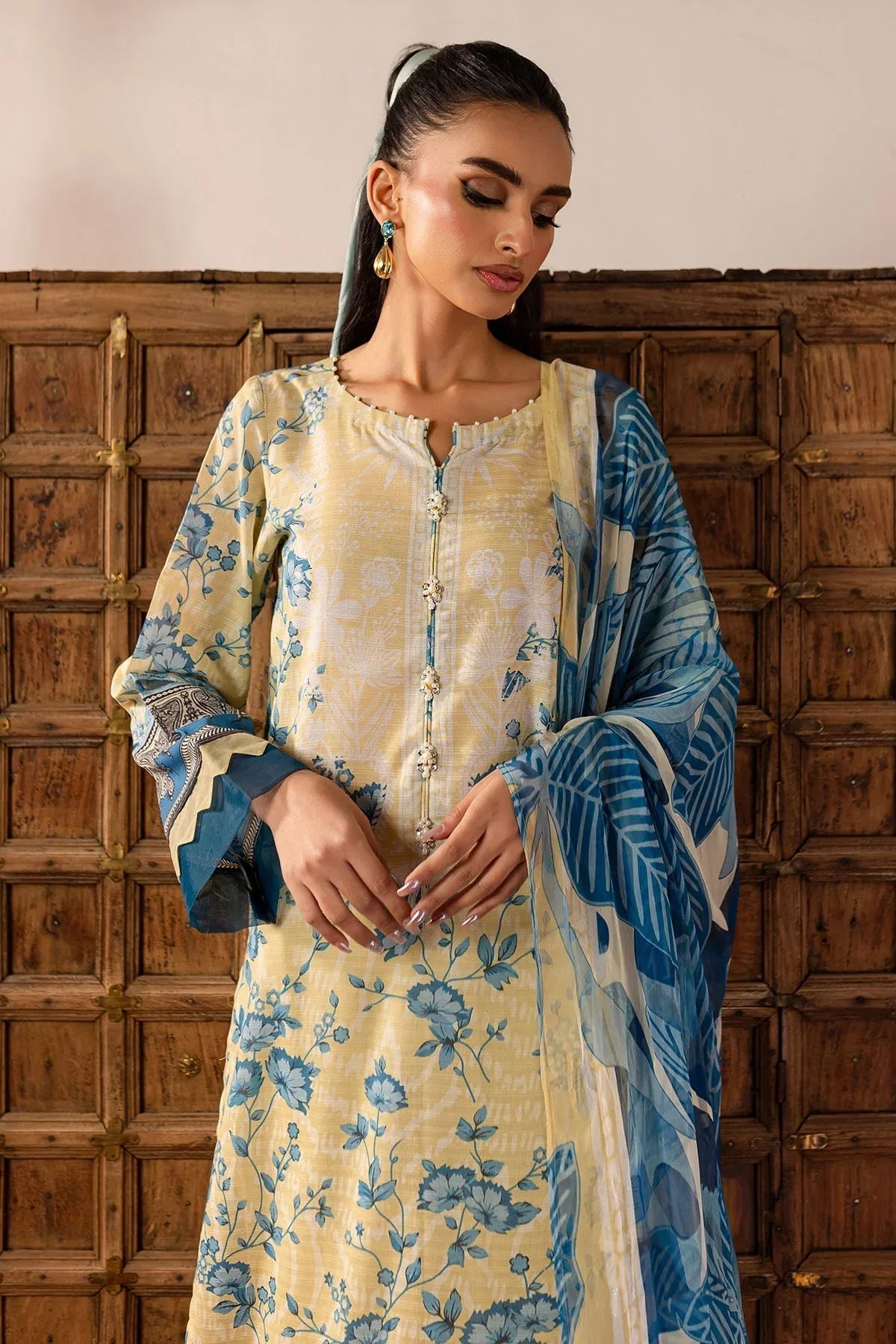 Nureh | Printed lawn 25 | SP-136 - Aqsa Fabrics