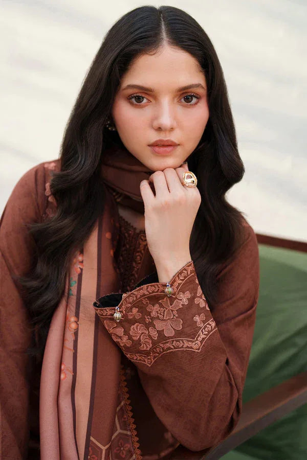 Farasha | Meline Premium Viscose 25 | Brown Clay - Aqsa Fabrics