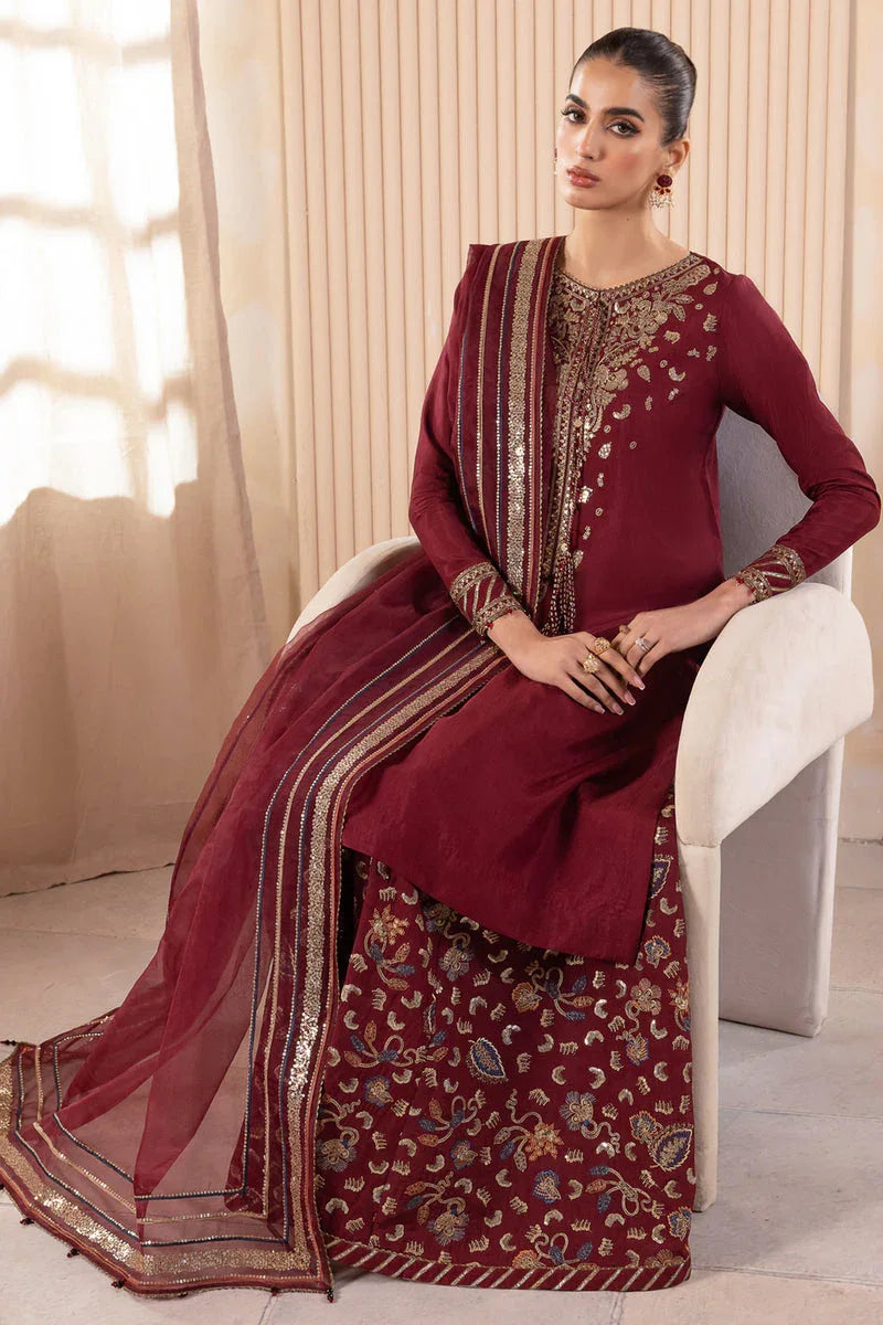 Jazmin | Formals Collection | RAW SILK UR-7016 - Aqsa Fabrics