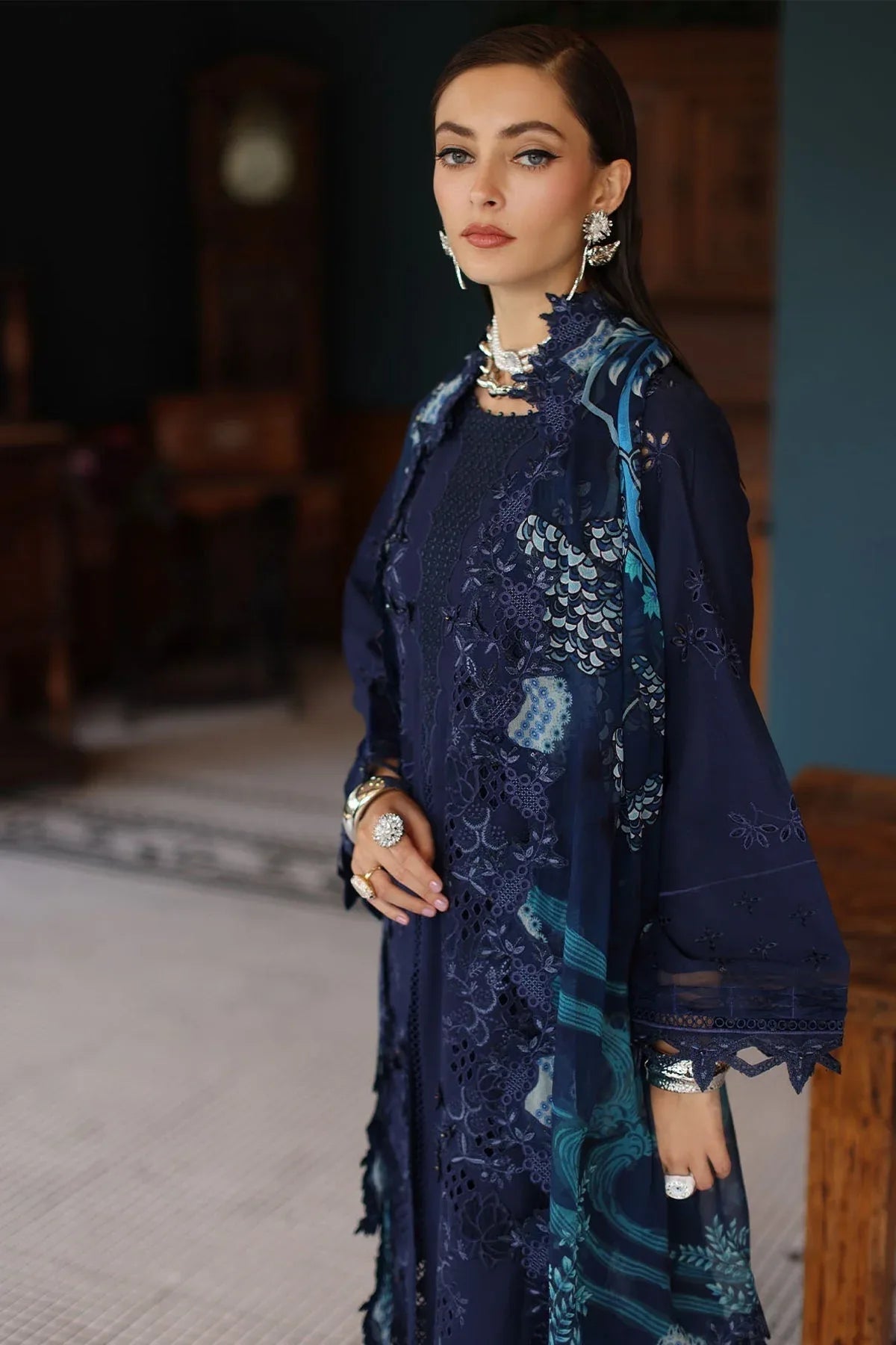 Nureh | Maya Lawn | NS-158 - Aqsa Fabrics