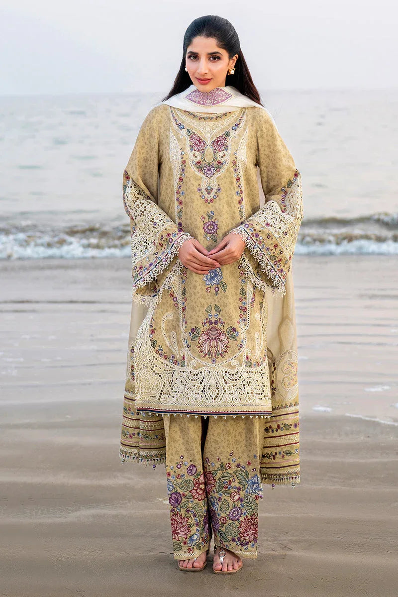 Jazmin | Shahkaar Luxury Lawn 25 | SL25-D4 - Aqsa Fabrics
