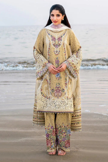 Jazmin | Shahkaar Luxury Lawn 25 | SL25-D4 - Aqsa Fabrics