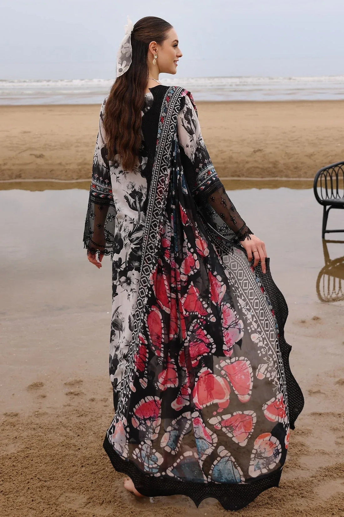 Nureh | Gardenia Embroidered Lawn 25 | NSG-175 - Aqsa Fabrics
