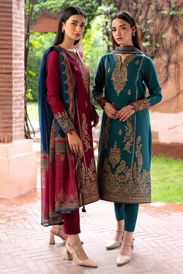 Jazmin | Winter Edition 24 | KHADDAR UW-0070 - Aqsa Fabrics