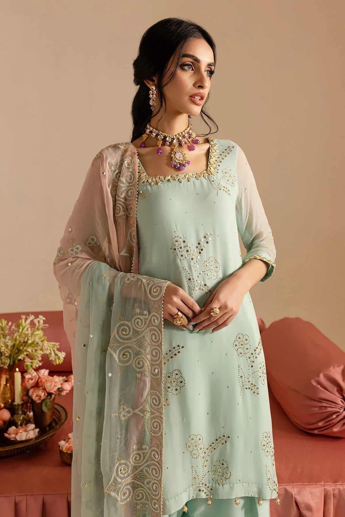 Nureh | Mukeshkari Formals | MK-11 - Aqsa Fabrics