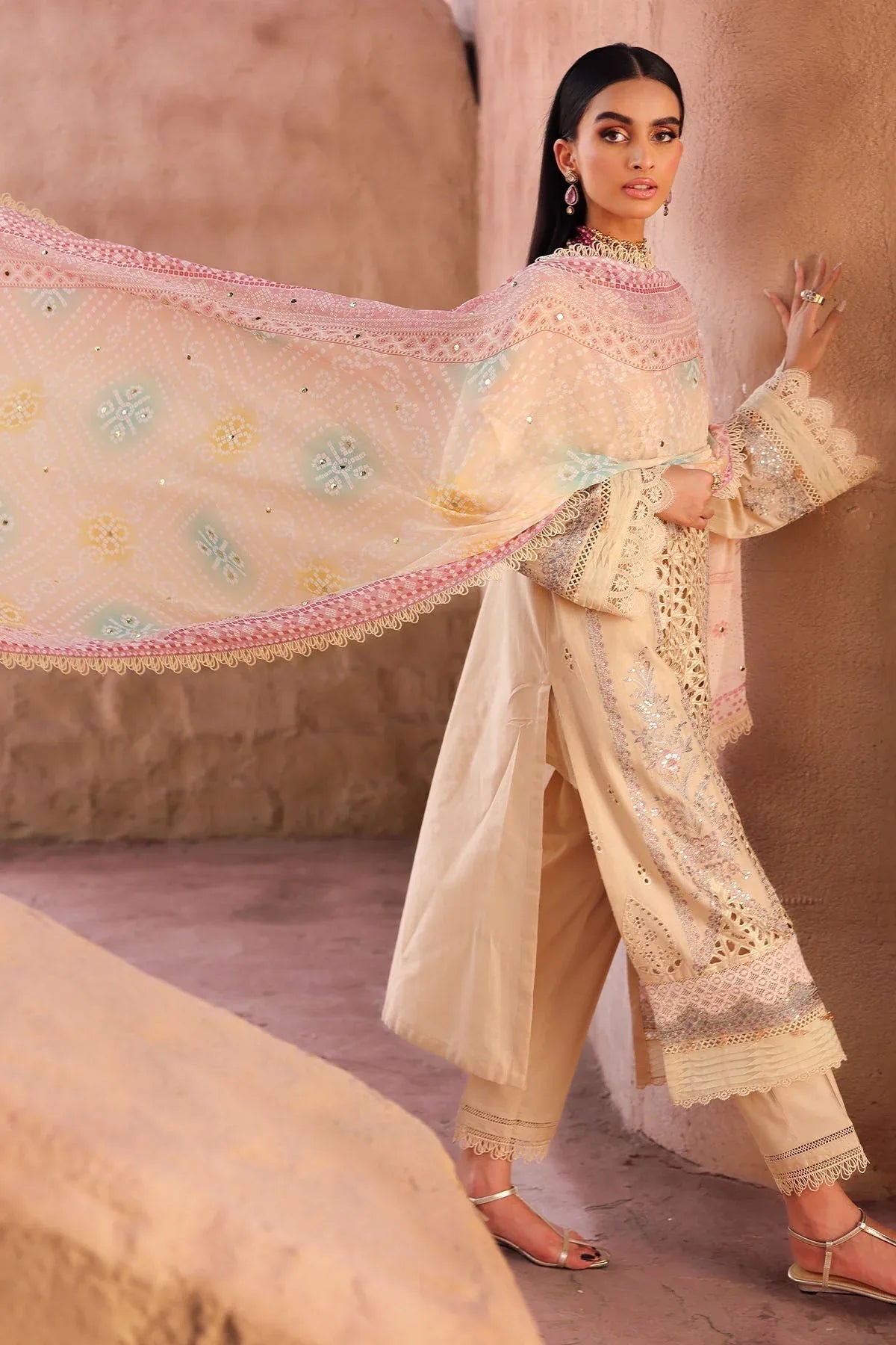 Nureh | Bazaar Lawn | NE-159 - Aqsa Fabrics