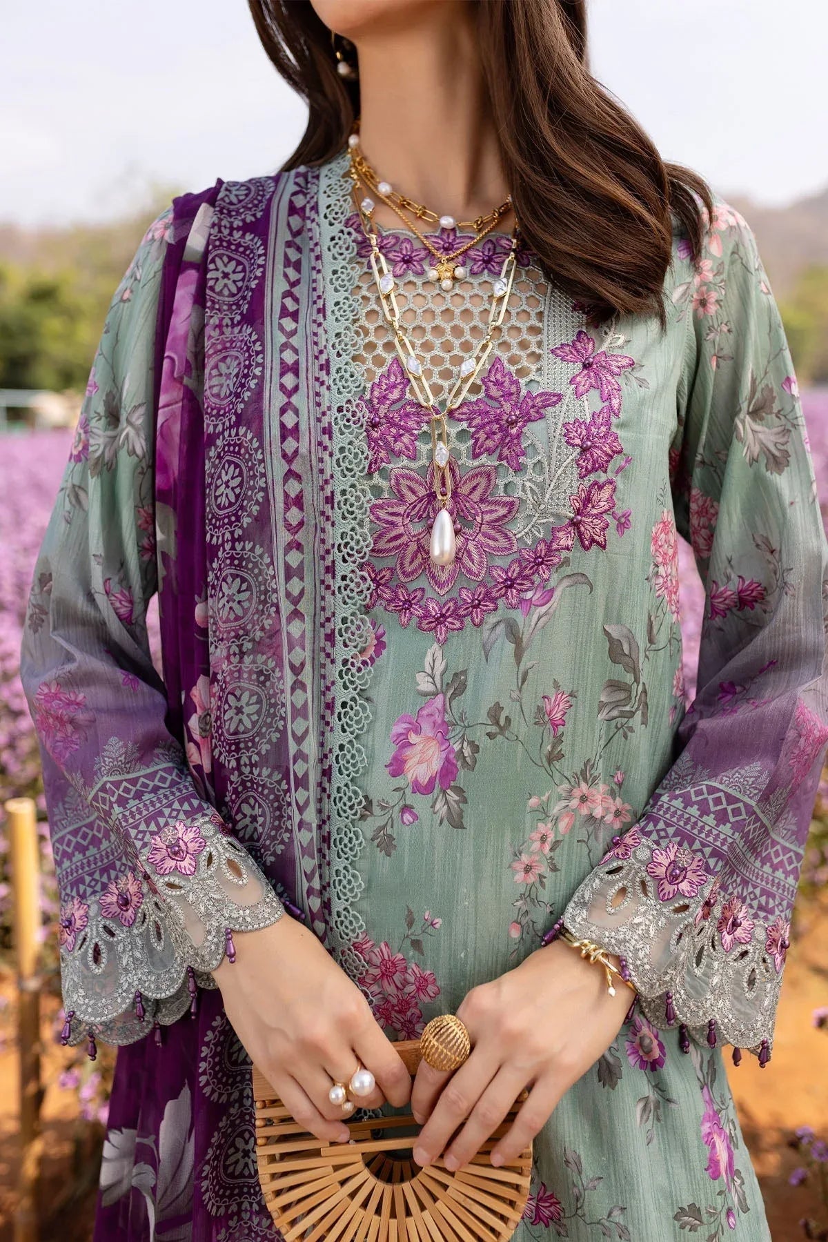Nureh | Bloom 25 | BL-02 - Aqsa Fabrics