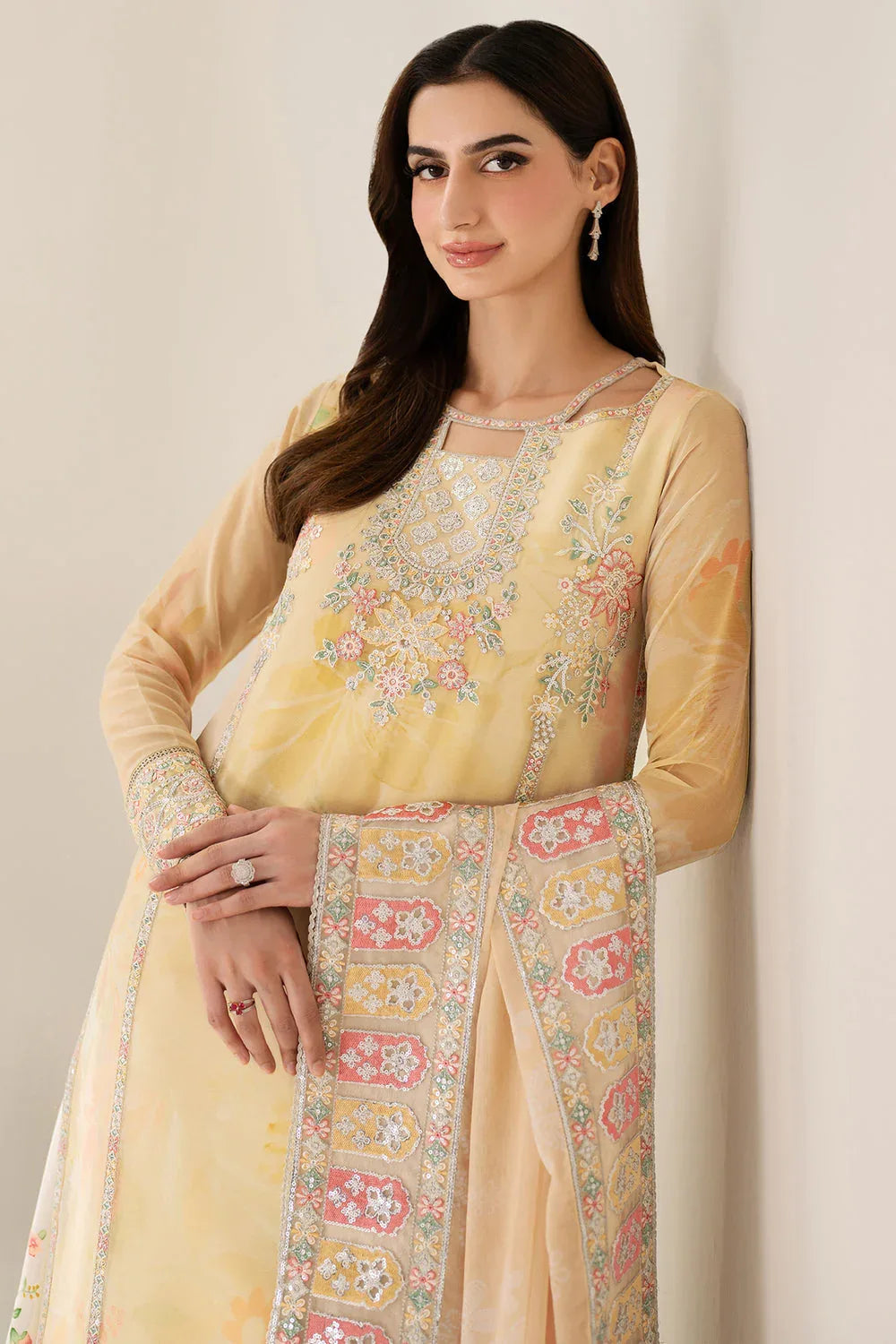 Farasha | Fiorella Formals | Floral Ray - Aqsa Fabrics