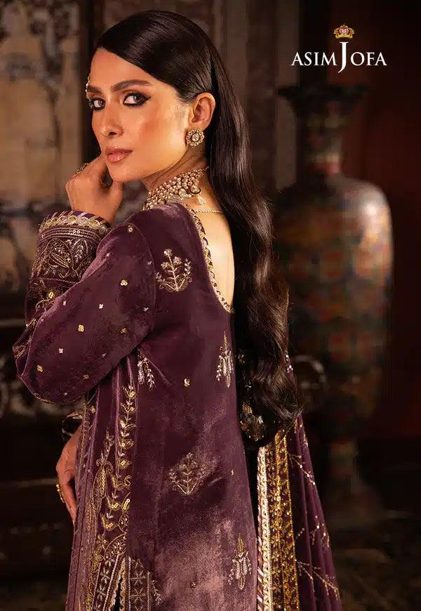 Asim Jofa | Makhmal Wedding Velvet 23 | AJMM-06 - Aqsa Fabrics