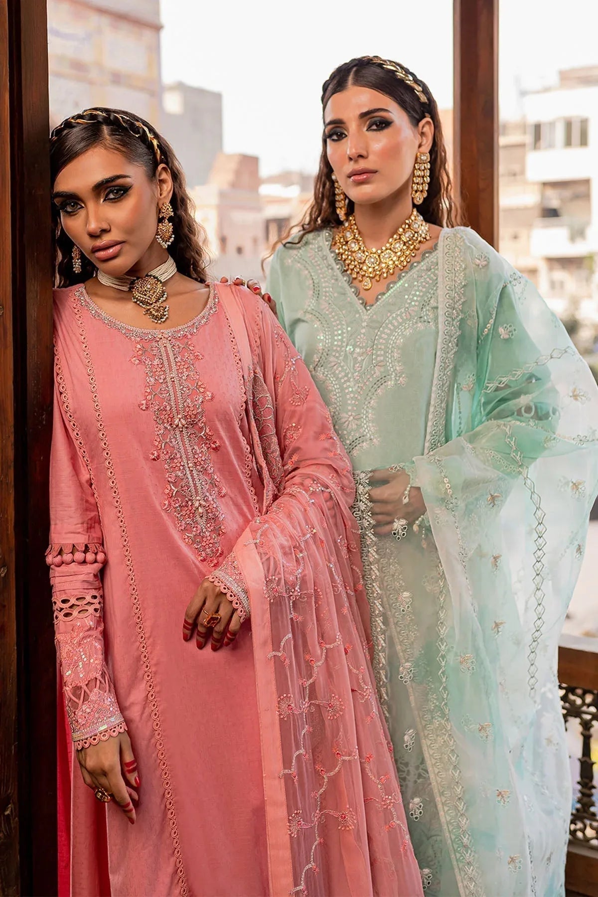 Nureh | Lawn Jacquard | NS-76 - Aqsa Fabrics