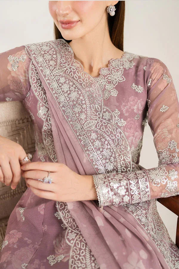 Farasha | Fiorella Formals | Rosy Spark - Aqsa Fabrics
