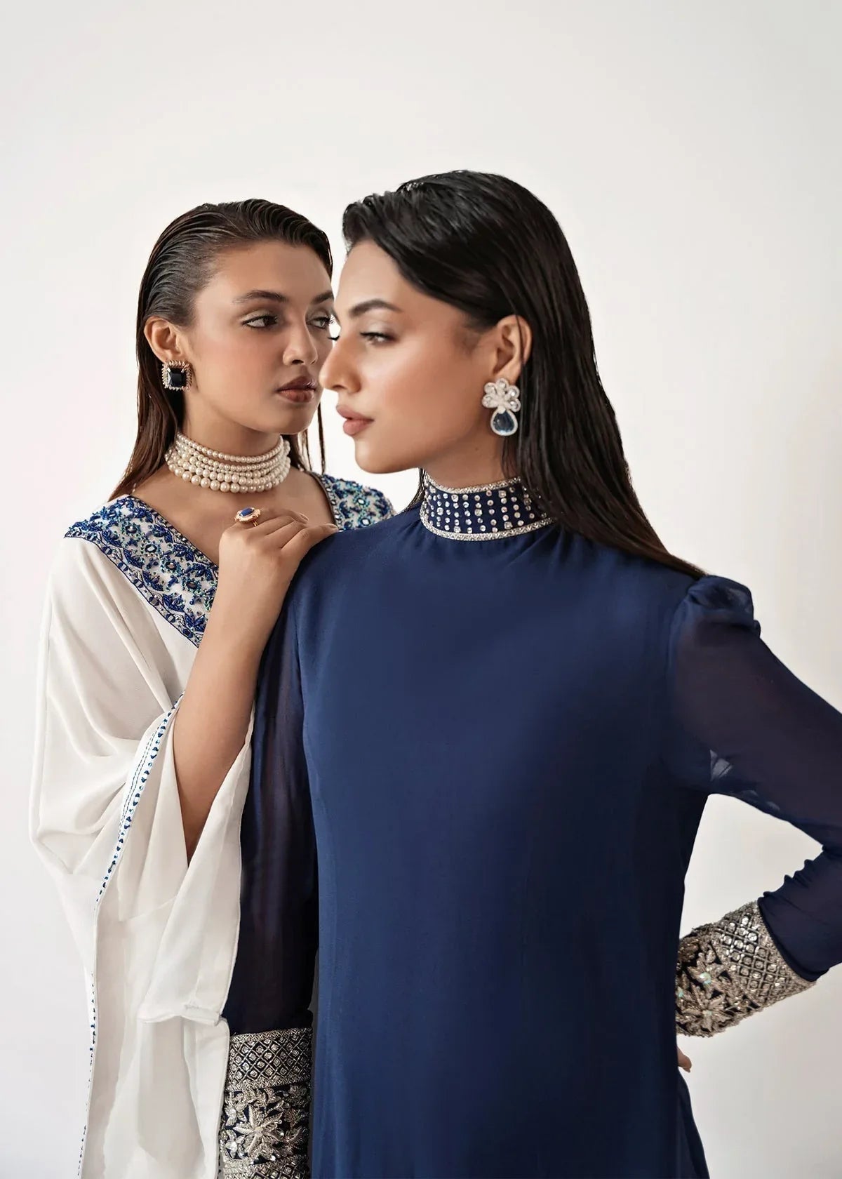 Dastoor | Euphoria Luxury Pret 24 | Azure - Aqsa Fabrics